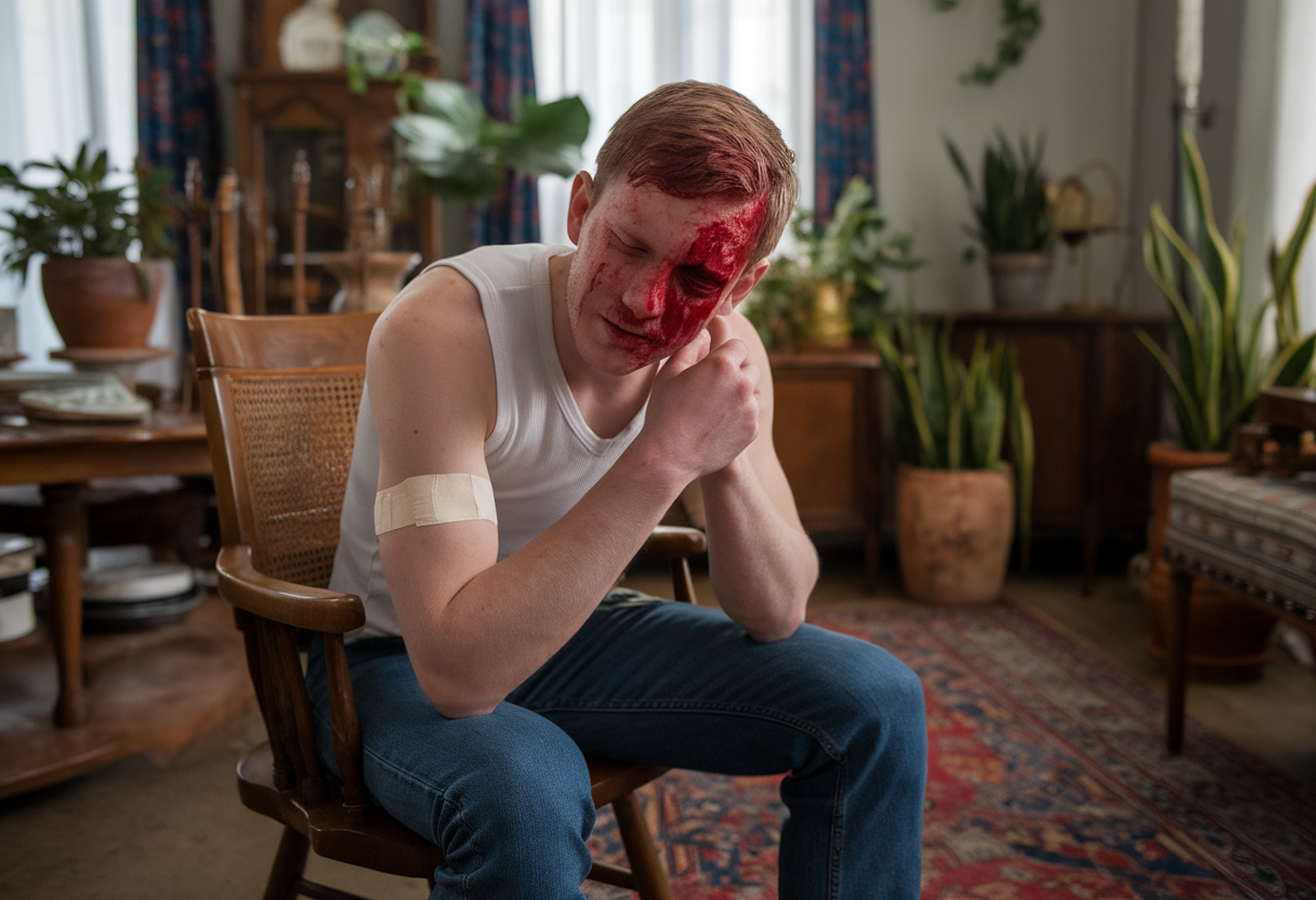 схема крововиливу в оці