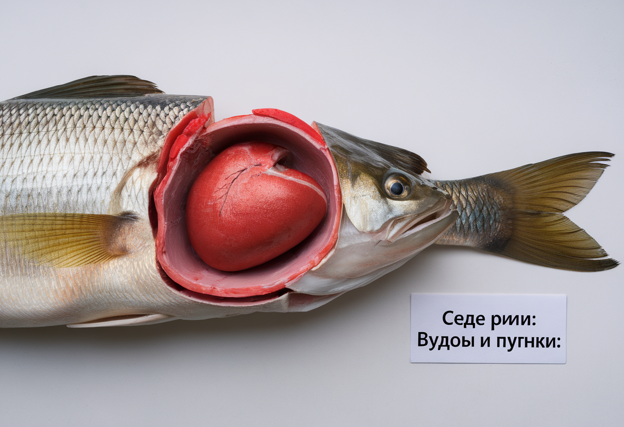 Ілюстрація кровоносної системи риб